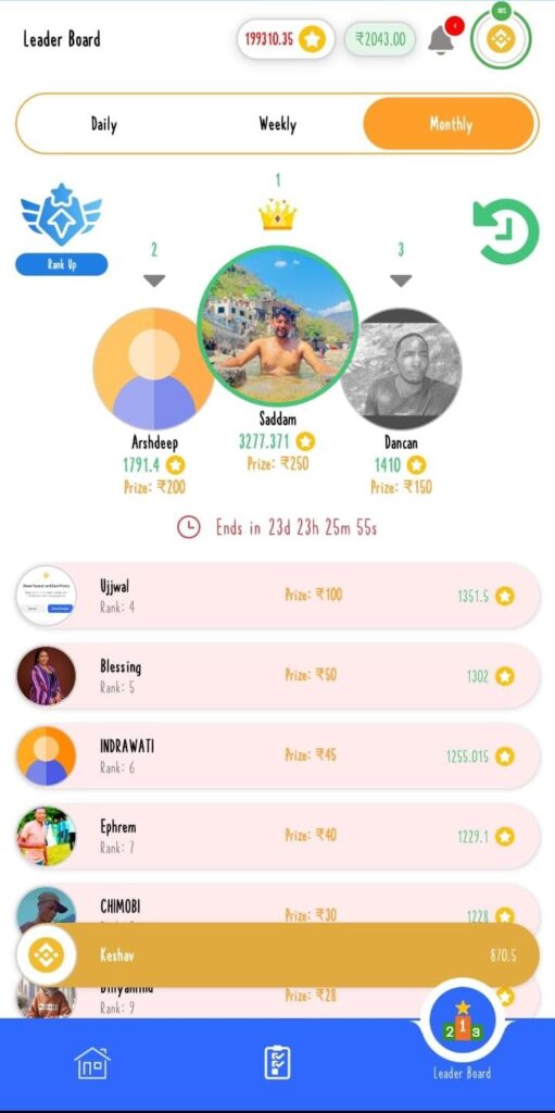 taskplanet leaderboard